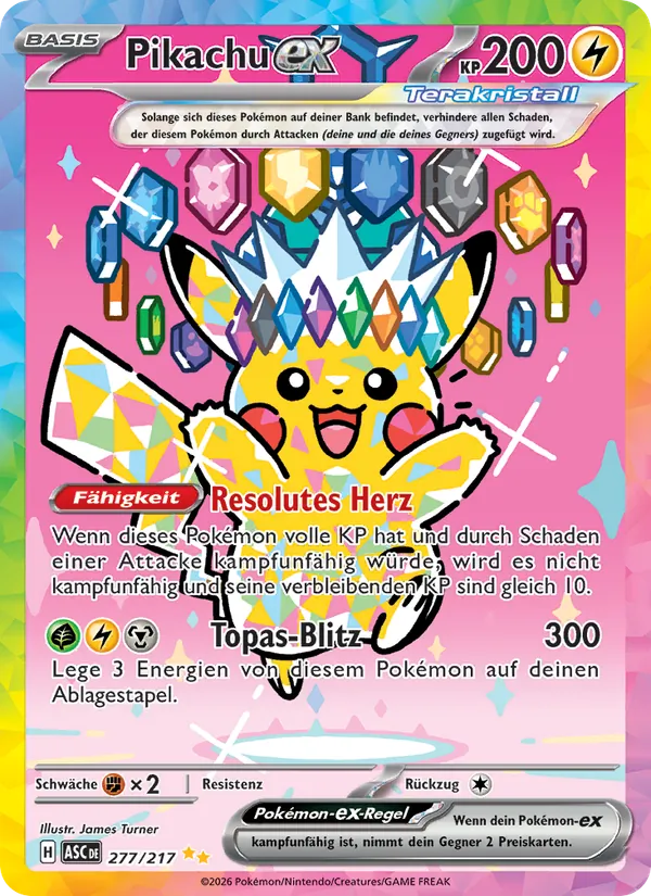 Pikachu-ex, Erhabene Helden No. 277