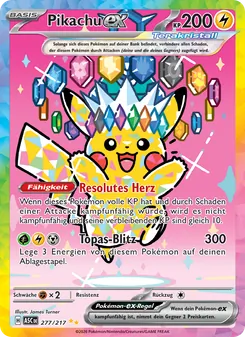 Pikachu-ex, Erhabene Helden No. 277 Holo