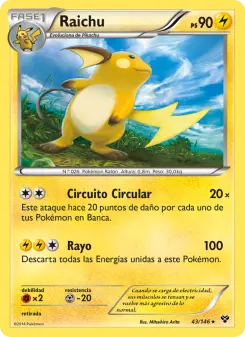 Raichu, XY Nº 43 Normal