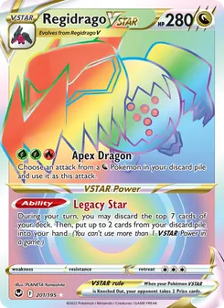 Regidrago VSTAR, Silver Tempest Nº 201 Holo