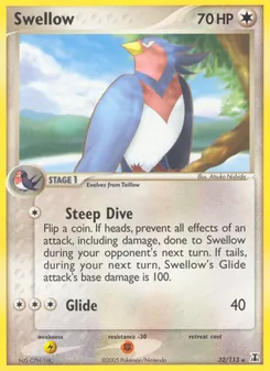 Swellow, Delta Species Nº 32 Normal