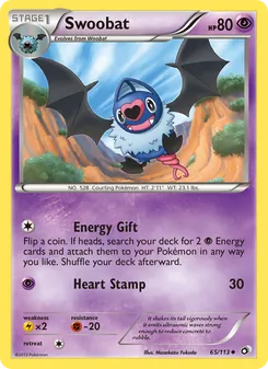 Swoobat, Legendary Treasures Nº 65 Normal