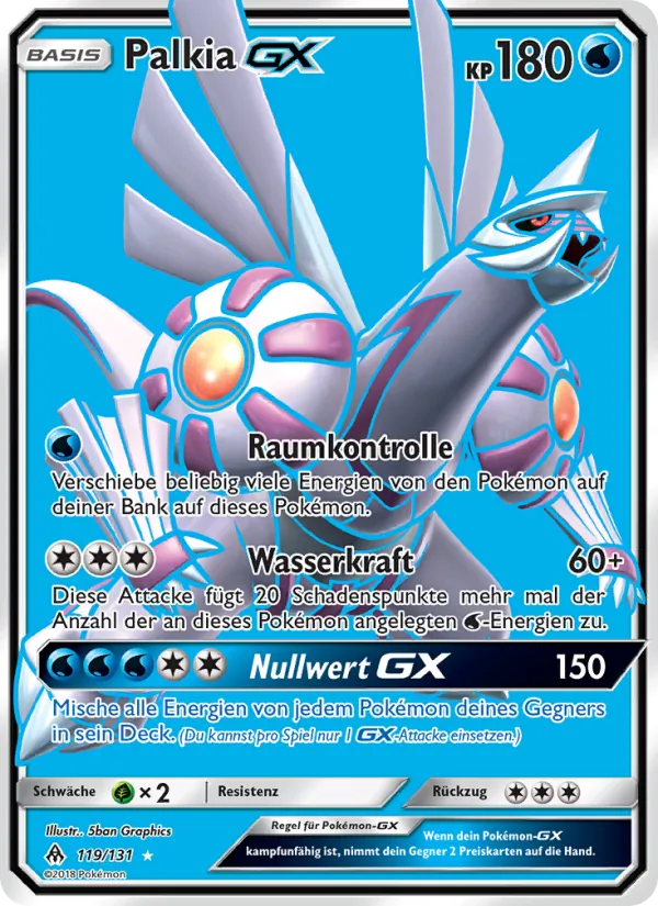 Palkia GX, Grauen Der Lichtfinsternis No. 119