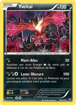 Yveltal, Offensive Vapeur Nº 65 Normal