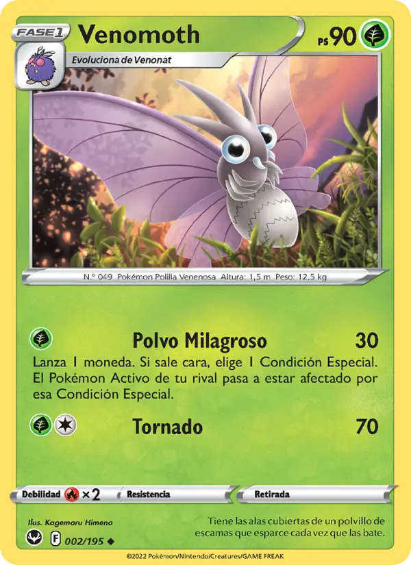Venomoth, Tempestad Plateada Nº 002
