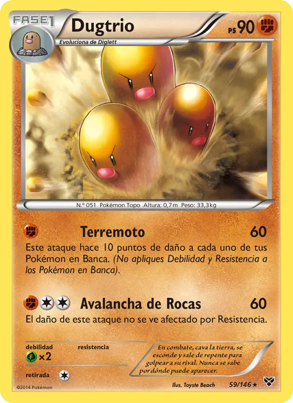 Dugtrio, XY No. 59