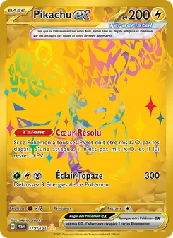 Pikachu-ex, Évolutions Prismatiques No. 179 Holo