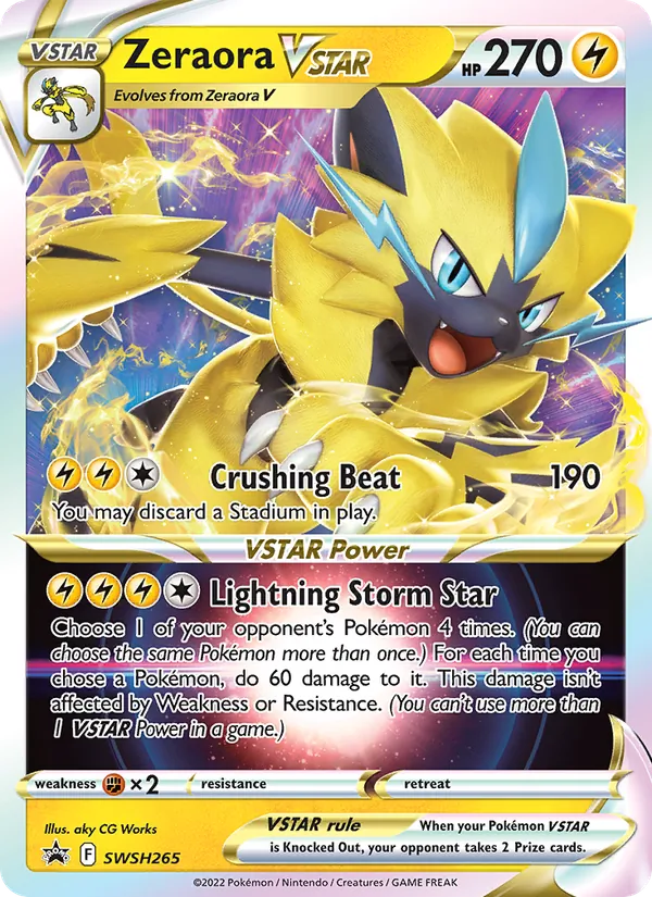 Zeraora VSTAR, SWSH Black Star Promos No. SWSH265