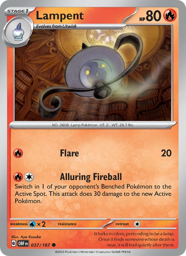 Lampent, Obsidian Flames No. 037