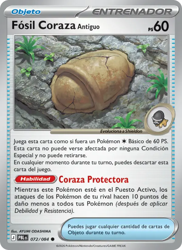 Fósil Coraza Antiguo, Oscuridad Absoluta No. 072