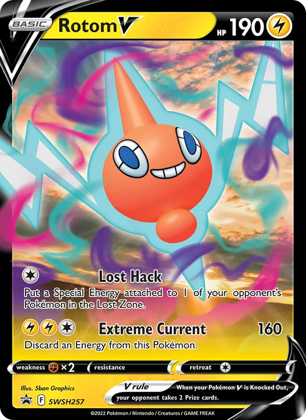 Rotom V, SWSH Black Star Promos Nº SWSH257