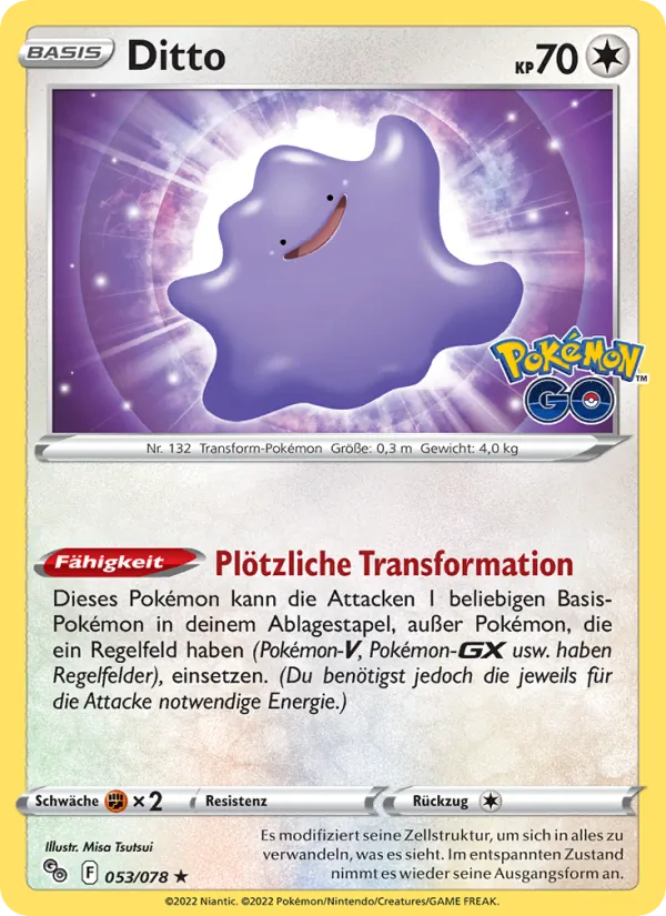 Ditto, Pokémon GO No. 053