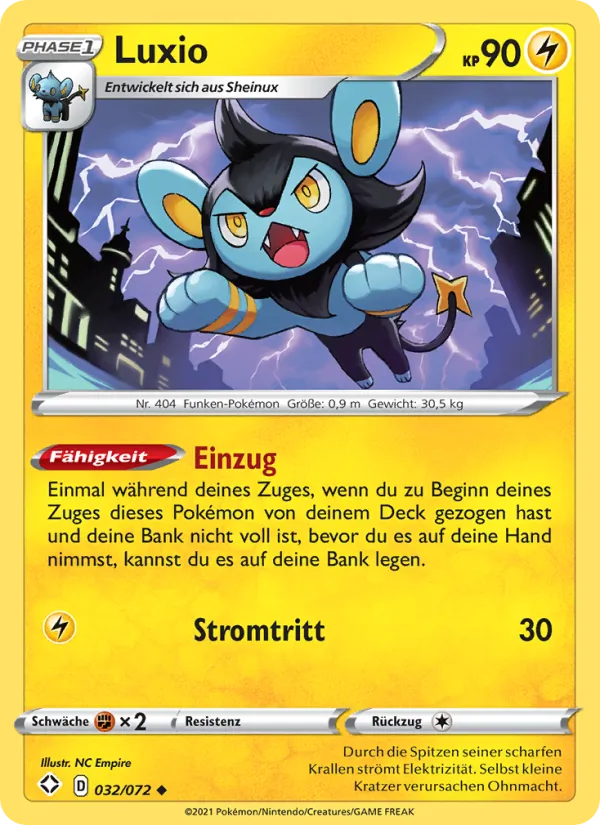 Luxio, Glänzendes Schicksal Nº 32