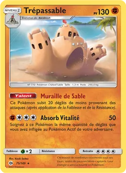 Trépassable, Soleil et Lune No. 75 Normal