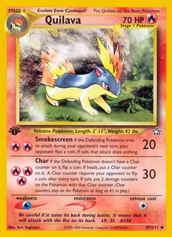 Quilava, Neo Genesis Nº 47 Normal
