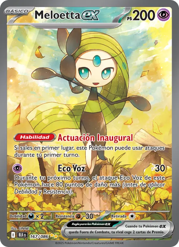 Meloetta ex, Fulgor Negro Nº 167