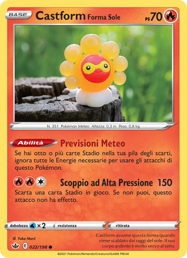 Castform Forma Sole, Regno Glaciale No. 22