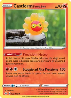 Castform Forma Sole, Regno Glaciale No. 22 Normal