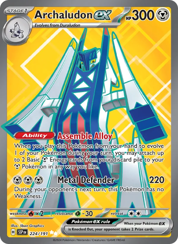 Archaludon ex, Surging Sparks No. 224