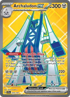 Archaludon ex, Surging Sparks No. 224 Holo