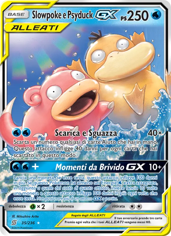 Slowpoke e Psyduck GX, Sintonia Mentale Nº 35
