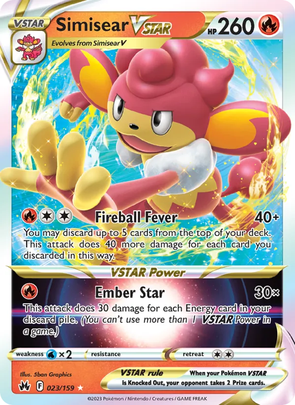 Simisear VSTAR, Crown Zenith No. 023
