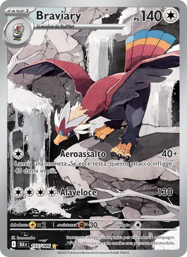 Braviary, Luce Nera No. 155