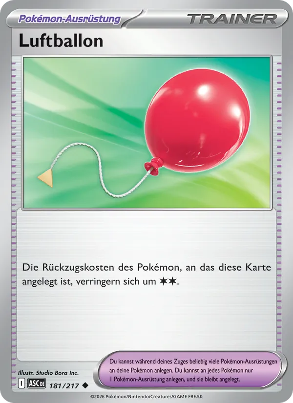 Luftballon, Erhabene Helden Nº 181
