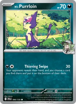 N's Purrloin, Journey Together Nº 096 Normal