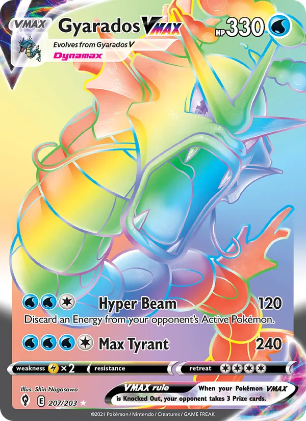 Gyarados VMAX, Evolving Skies Nº 207