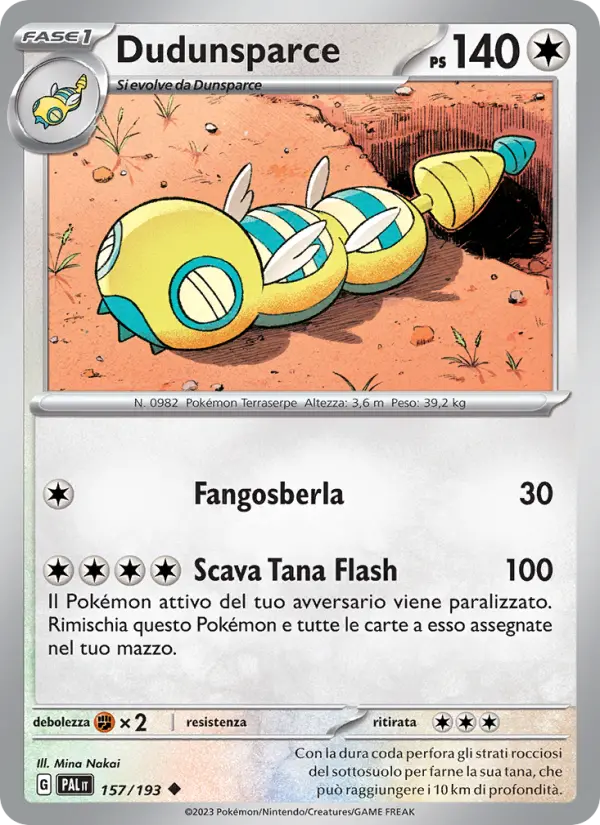 Dudunsparce, Evoluzioni a Paldea No. 157