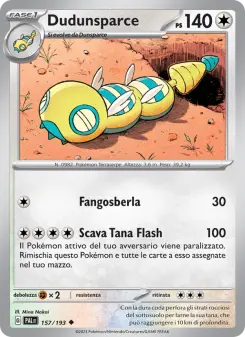 Dudunsparce, Evoluzioni a Paldea Nº 157 Normal