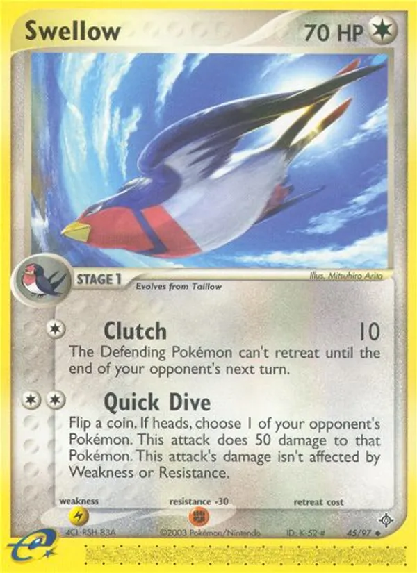 Swellow, Dragon No. 45