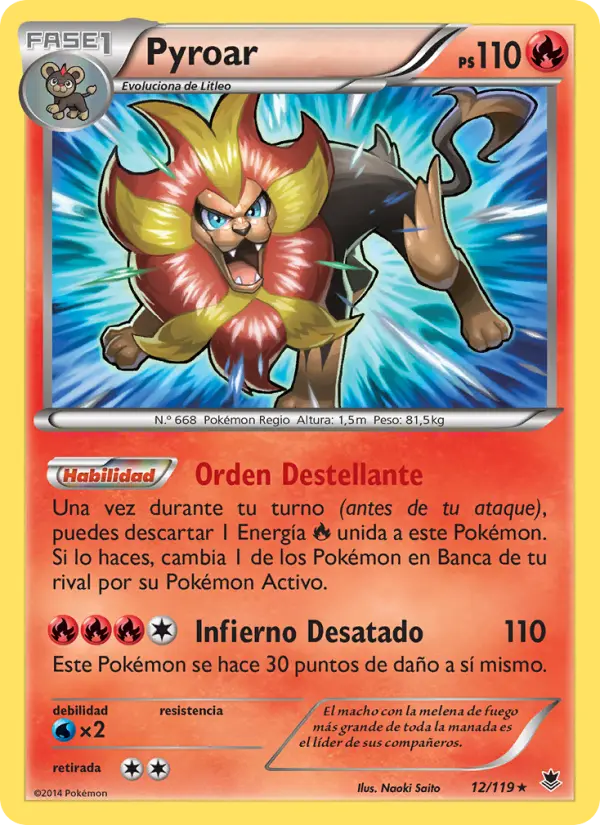 Pyroar, Fuerzas Fantasmales Nº 12