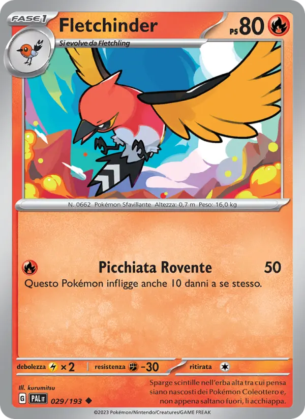 Fletchinder, Evoluzioni a Paldea Nº 029