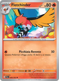 Fletchinder, Evoluzioni a Paldea Nº 029 Normal