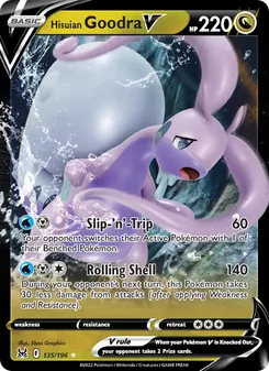 Hisuian Goodra V, Lost Origin No. 135 Holo