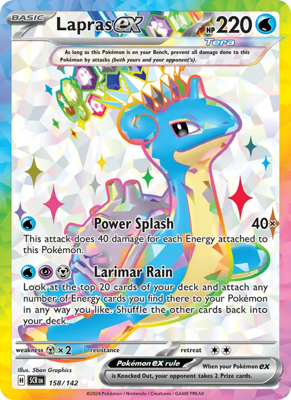 Lapras ex, Stellar Crown Nº 158