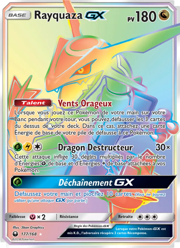 Rayquaza GX, Tempête Céleste No. 177