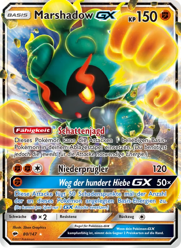Marshadow GX, Nacht in Flammen No. 80
