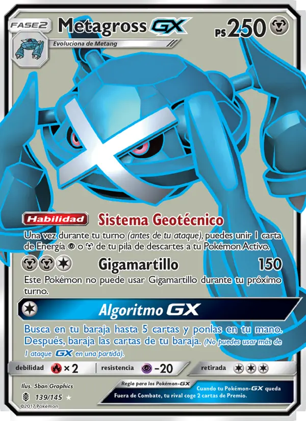 Metagross GX, Albor de Guadianes No. 139