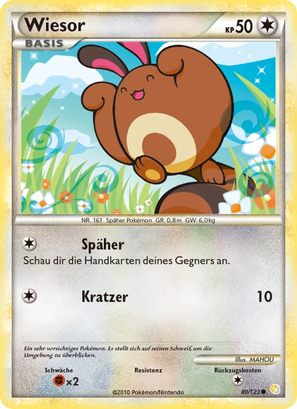 Wiesor, HeartGold SoulSilver Nº 80