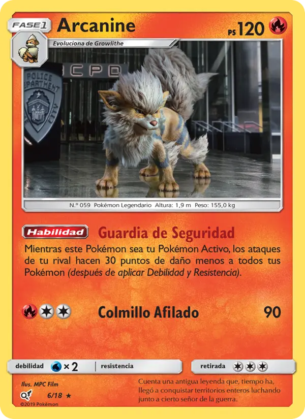 Arcanine, Detective Pikachu No. 6