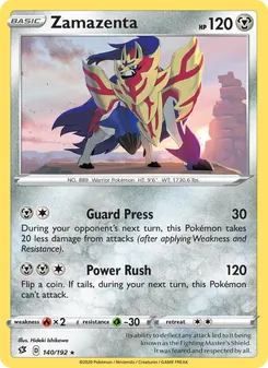 Zamazenta, Rebel Clash No. 140 Normal