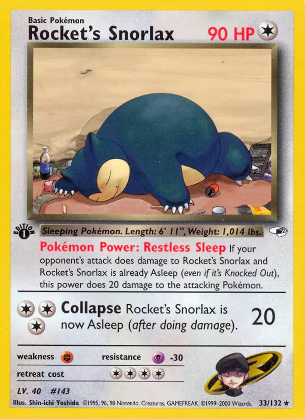 Rocket's Snorlax, Gym Heroes No. 33