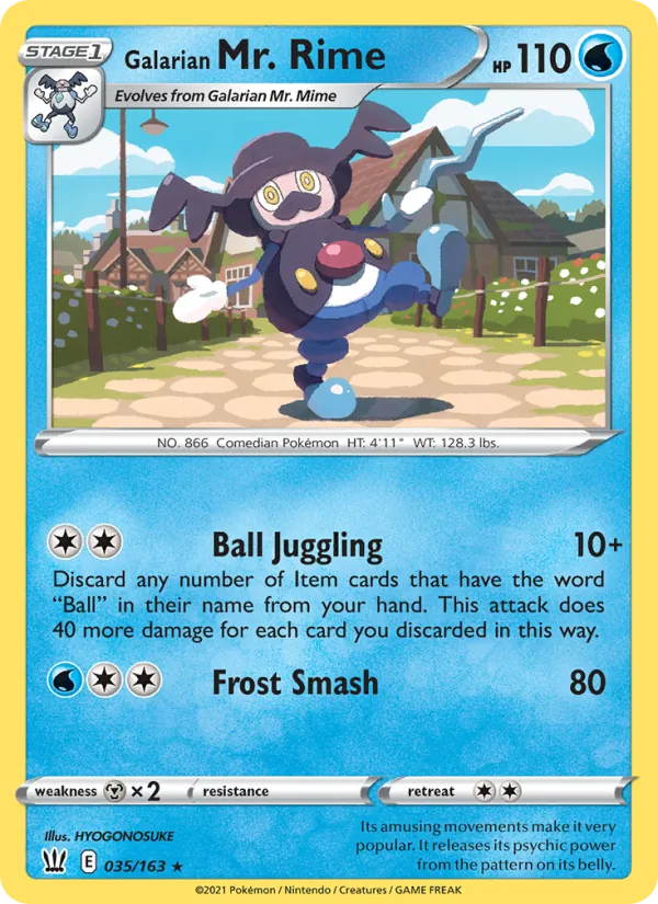 Galarian Mr. Rime, Battle Styles No. 35