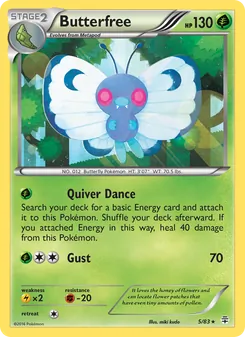 Butterfree, Generations No. 5 Normal