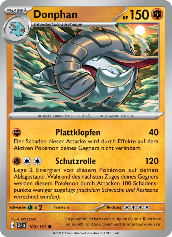 Donphan, Stürmische Funken Nº 103