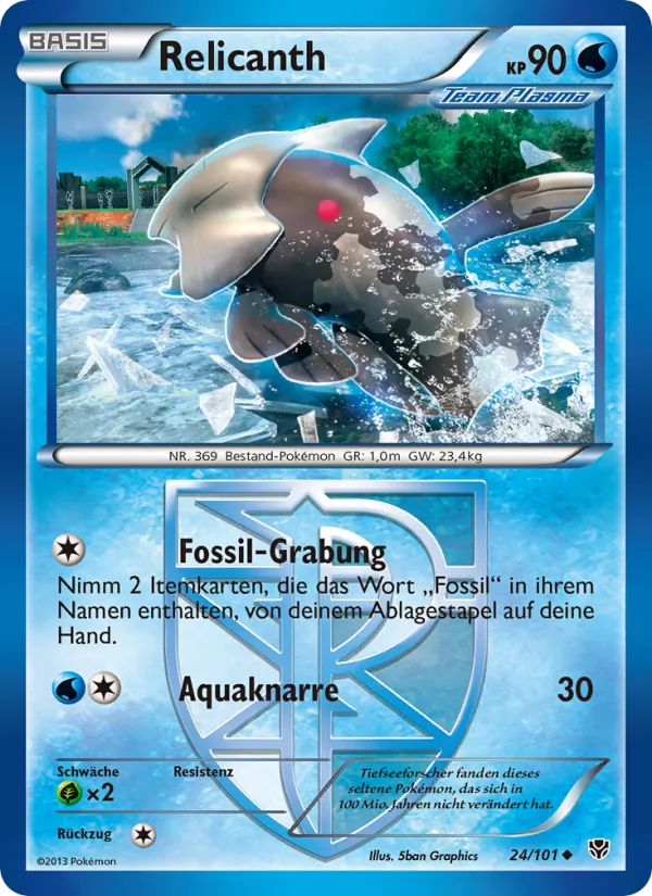 Relicanth, Plasma-Blaster Nº 24