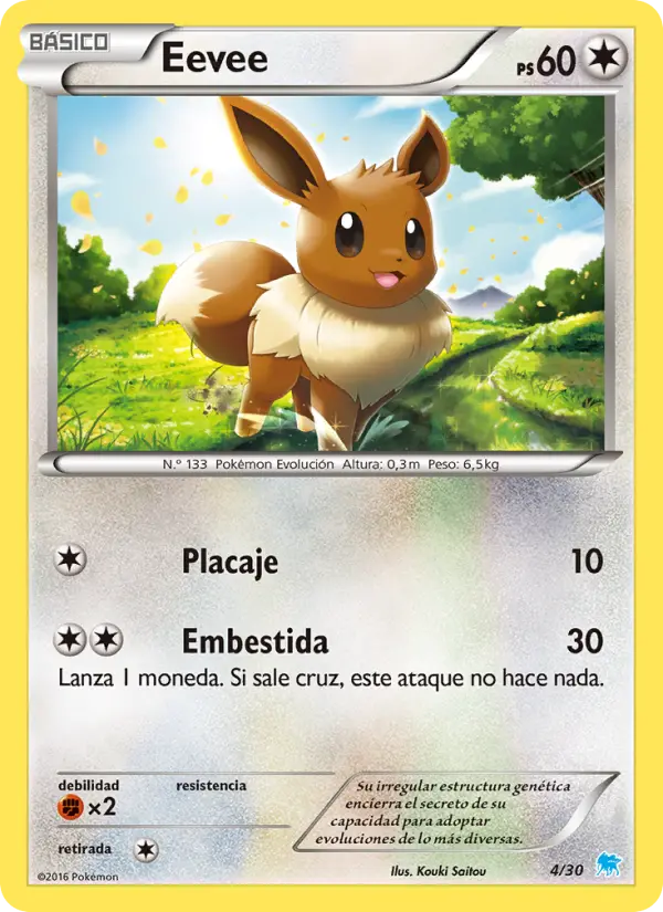 Eevee, Kit de Entrenador XY (Suicune) No. 4